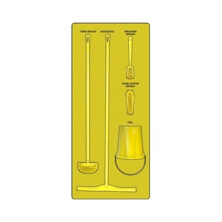Accuform WET ZONE STOREBOARDS MAXDUTY PSB613YLYL PSB613YLYL